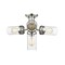 Z-Lite Calliope 4 Light Semi Flush Mount, Polished Nickel & Clear 617SF-PN - alternate 1